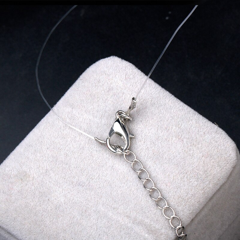 Collar de cristal con colgante de circonita para mujer, Gargantilla brillante, joyería fina,