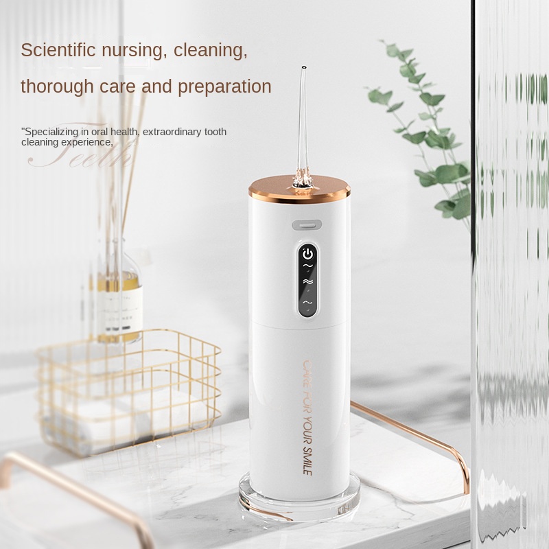 2023 neue Tragbare Wasser Zahnseide USB Aufladbare Munddusche 280 ML Elektrische Zahn Reinigung Gerät 3 Modi Wasserdichte Irrigator