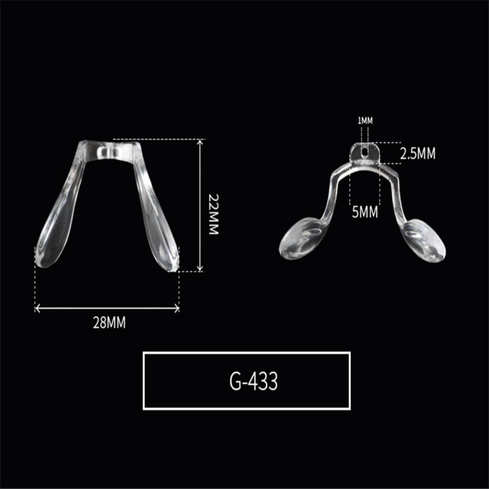 5 Stks/set Siliconen Anti Slip Glazen Neus Pads U-vormige Neus Pad Voor Brillen Sunglass Glas Bril Eyewear Accessoires: F