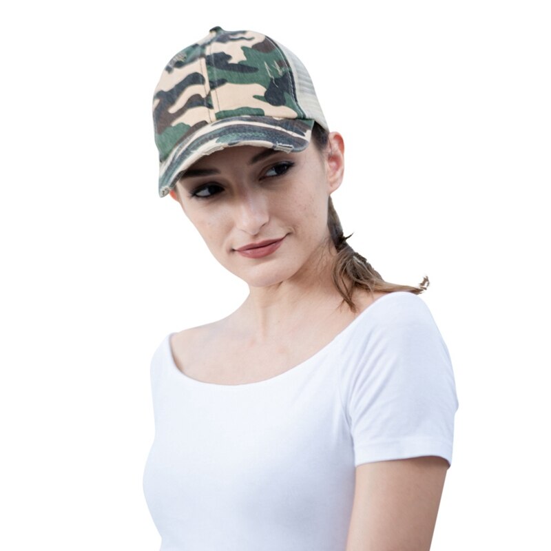 Gorra de béisbol con cola de caballo para mujer, gorro de béisbol con cola de caballo, moño desordenado, algodón, Snapback, visera de verano, informal, para exteriores