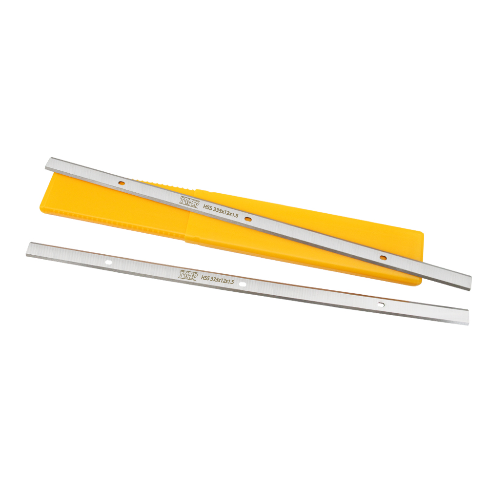 Tasp 2 stk 13 &quot; tykkelse høvlblade dobbeltkantede knive 333 x12 x 1.5mm til delta 22-580 22-590 tp300 metabo  dh330 ryobi  ap1300