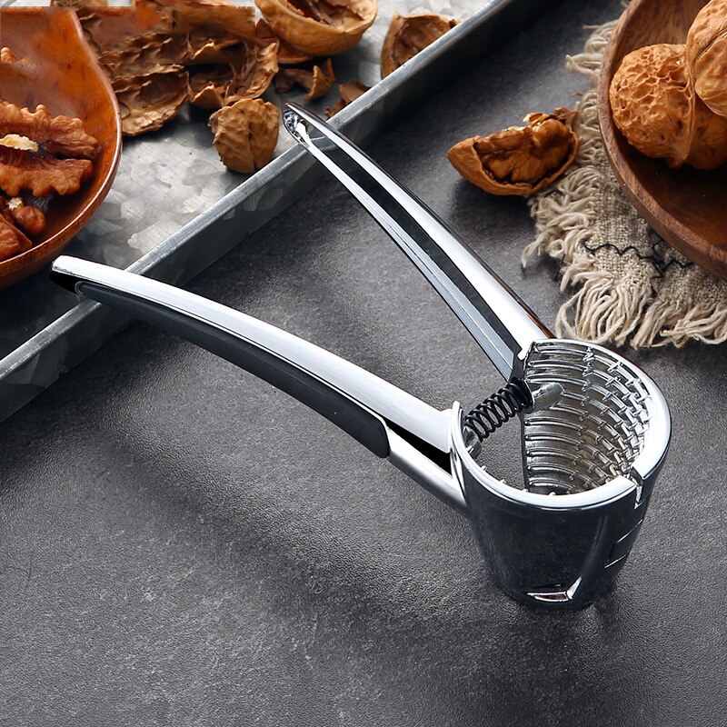 Pinzas de nuez de aleación de Zinc, herramienta para pelar pecas, artefacto multifuncional para el hogar para abrir nueces, pinzas para partir avellanas pequeñas