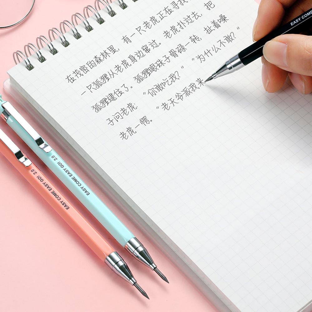 2.0mm Candy Color Mechanical Pencil Drawing Writing 2B Propelling Pencils for Kids Girl School Supplies Learning Stationery