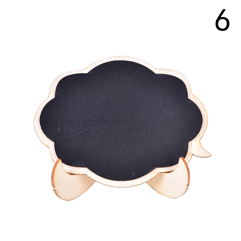 Mini pizarra de madera para mensajes, soporte pequeño para tablón de anuncios, , 6 estilos: Oro