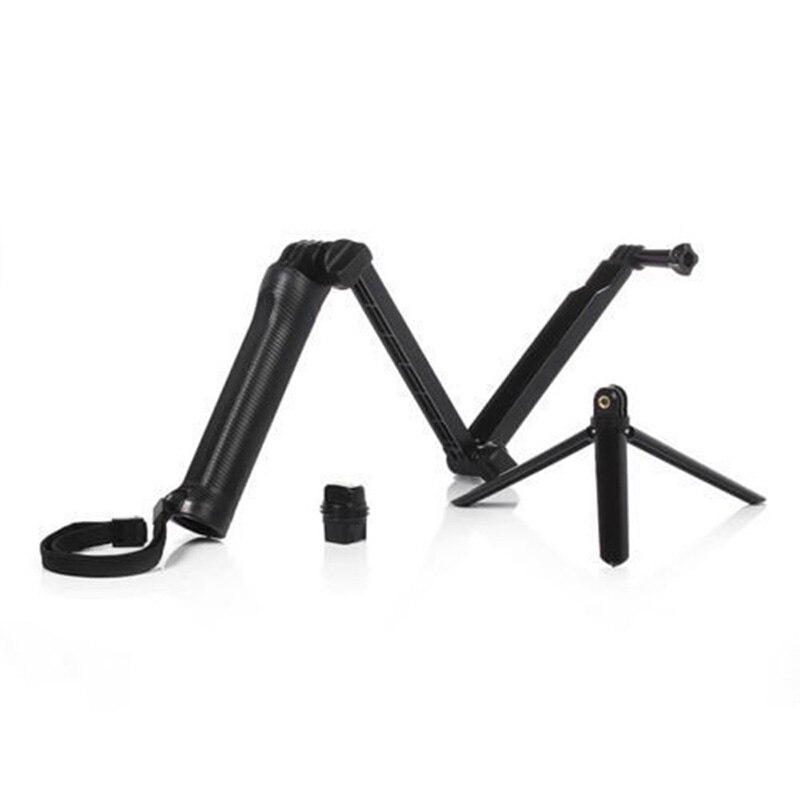 Cadiso Waterproof 3 Way Grip Monopod For Gopro Hero 5 6 4 Session SJ4000 Xiaomi Yi 4K Camera Go Pro Selfie Stick with Tripod Kit