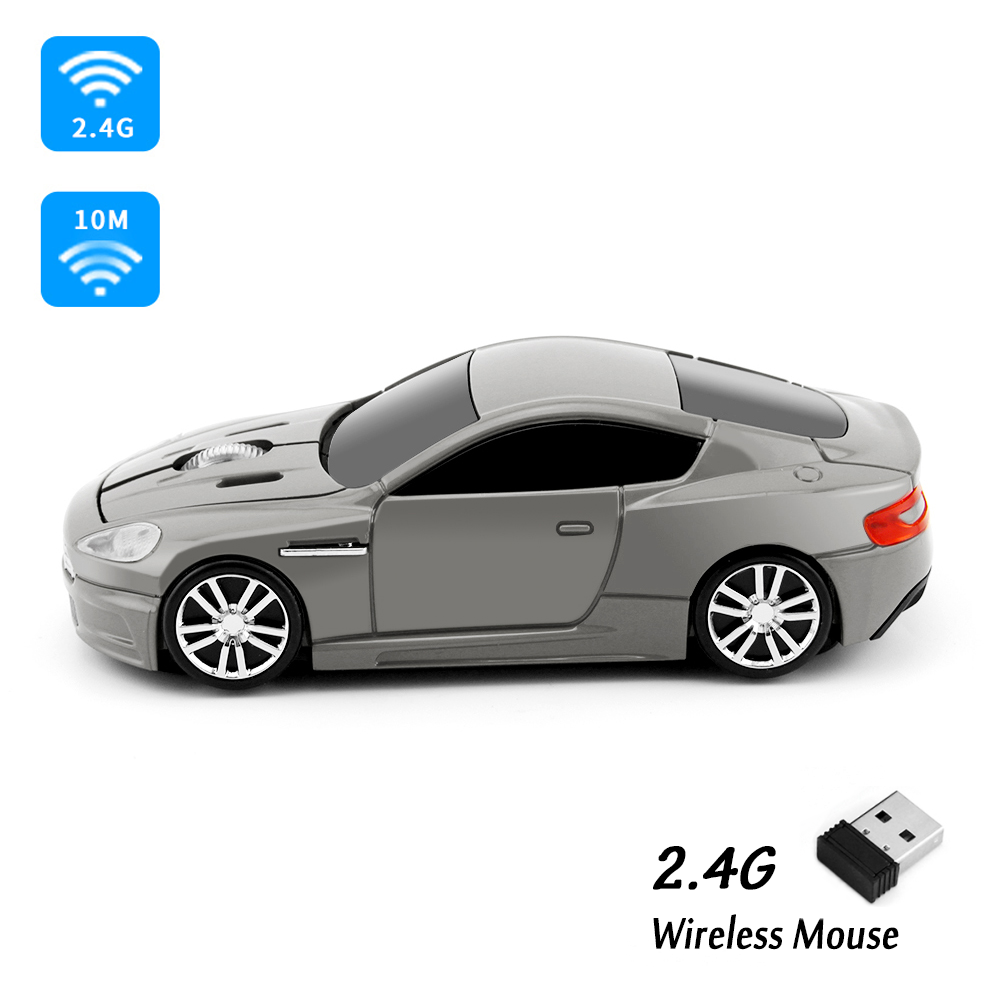 Tragbare 2,4G Wireless Maus Ergonomische 1600 DPI 3D Mini Mäuse USB Optische Cooles Sport Auto Maus Für Laptop PC computer Tablet
