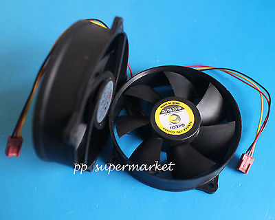 1pcs 92mm x 25mm 12V 3Pin Round Red Blade PC Intel AMD CPU Cooling Heatsink Fan