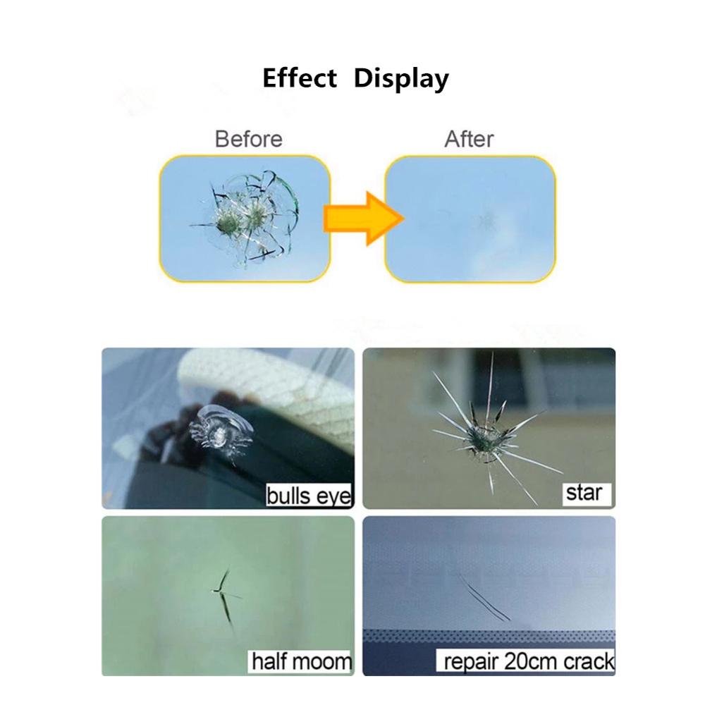 Car Windshield Repair Kit Auto Glass Windshield Dent Repair Tools Car Windshield Crack Repair Resin Kit