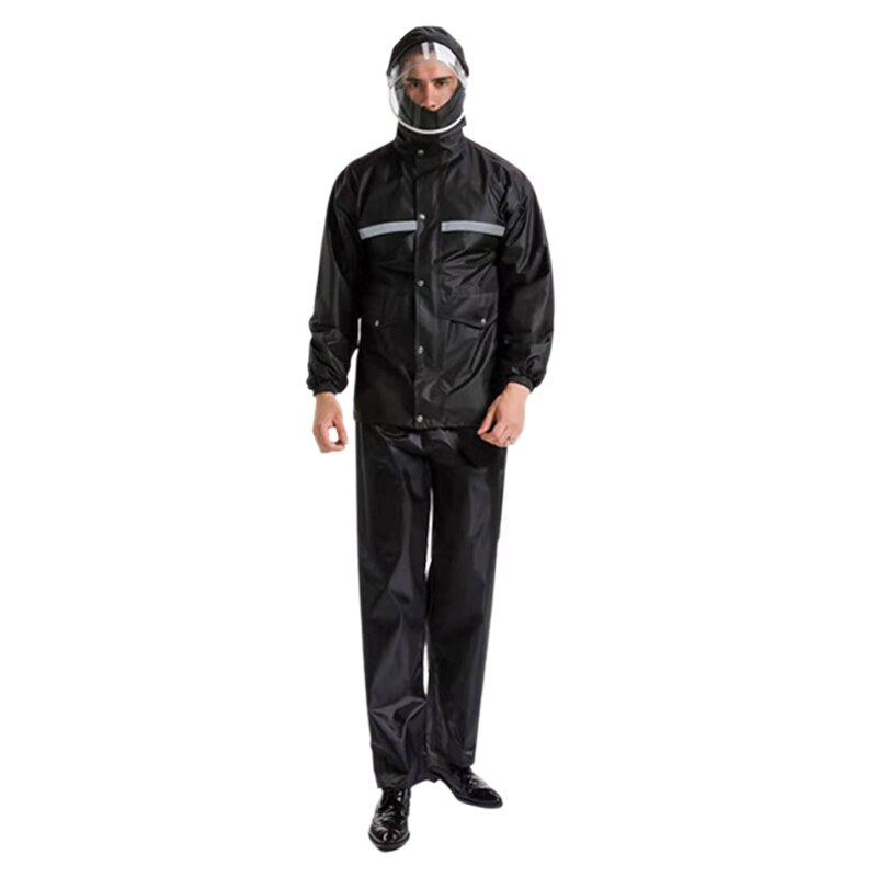 Male Waterproof Raincoat Outdoor Motorcycle Poncho Raincoat Impervious Raincoat: Default Title