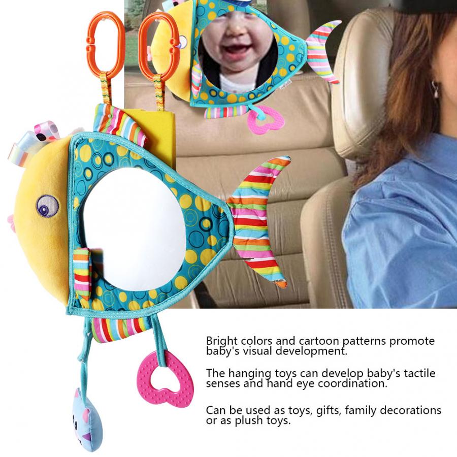 Baby bagudvendte spejle safety car ryg baby let spejl justerbar nyttig sød spædbarnsmonitor til småbørn