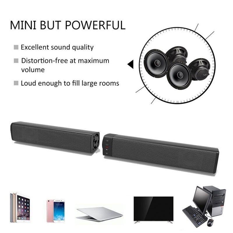 Draadloze Bluetooth Speaker 3D Stereo Home Theater Soundbar Opvouwbare Split TV Speaker Subwoofer Ondersteuning TF FM AUX U Disk Kolom