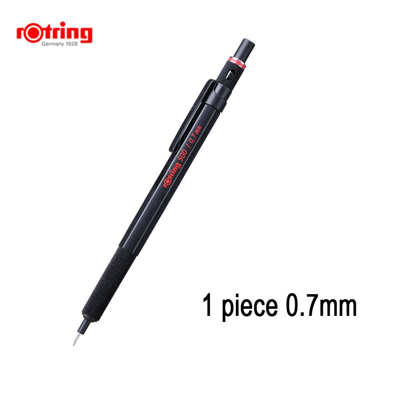 Rotring-portaminas de 500mm/0,5mm, portaminas de plástico con agarre metálico, 1 unidad: 0.7mm