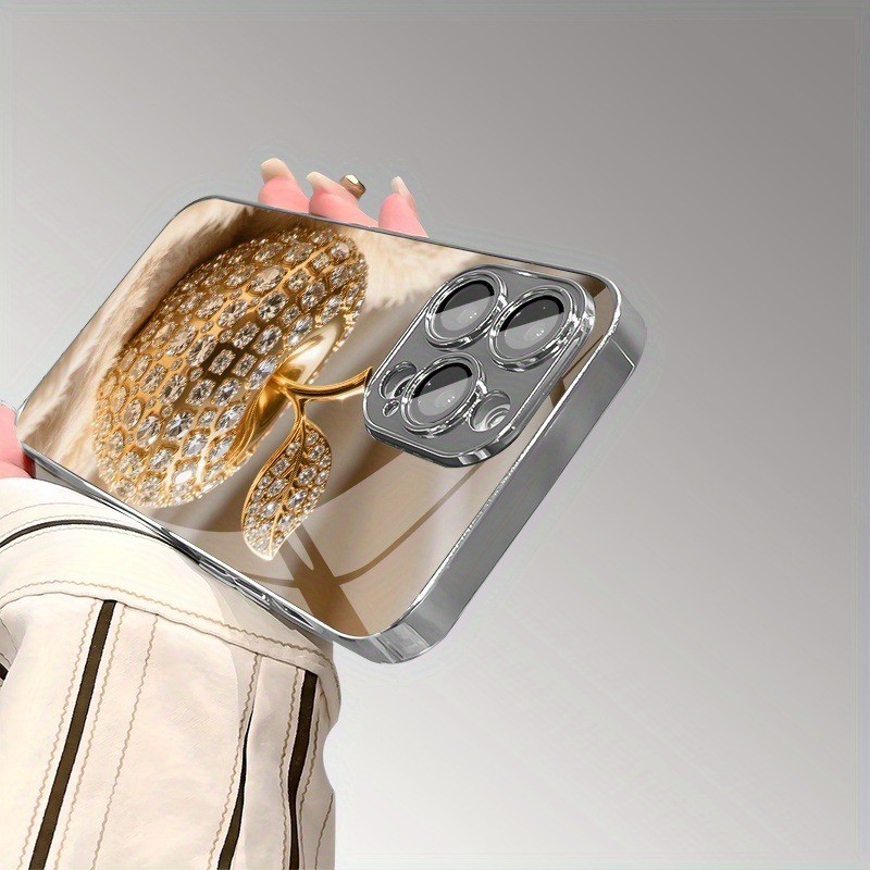 Handyhülle für iPhone 17 16e 16 15 14 13 12 Mini 11 Pro XS Max XR X 8 7 6 Air Plus Luxus-Abdeckung aus gehärtetem Glas