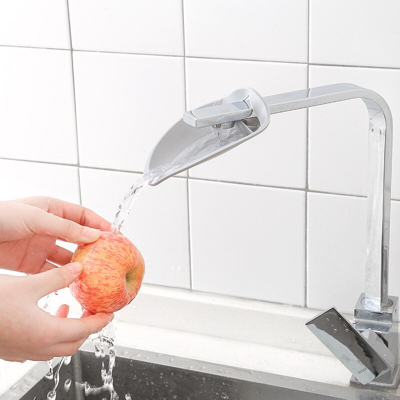 Home Water Tap Elongation Hand Washing Waste Remove Guide Sink Extender Children Baby Cleaning Aid Tool Faucet Extension PP