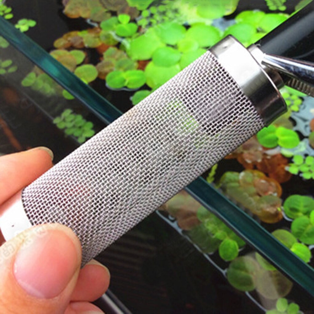 1Pc S/L Aquarium Filter Rvs Inlaat Case Mesh Garnalen Netten Filters Instroom Inlet Beschermen aquarium Accessoires