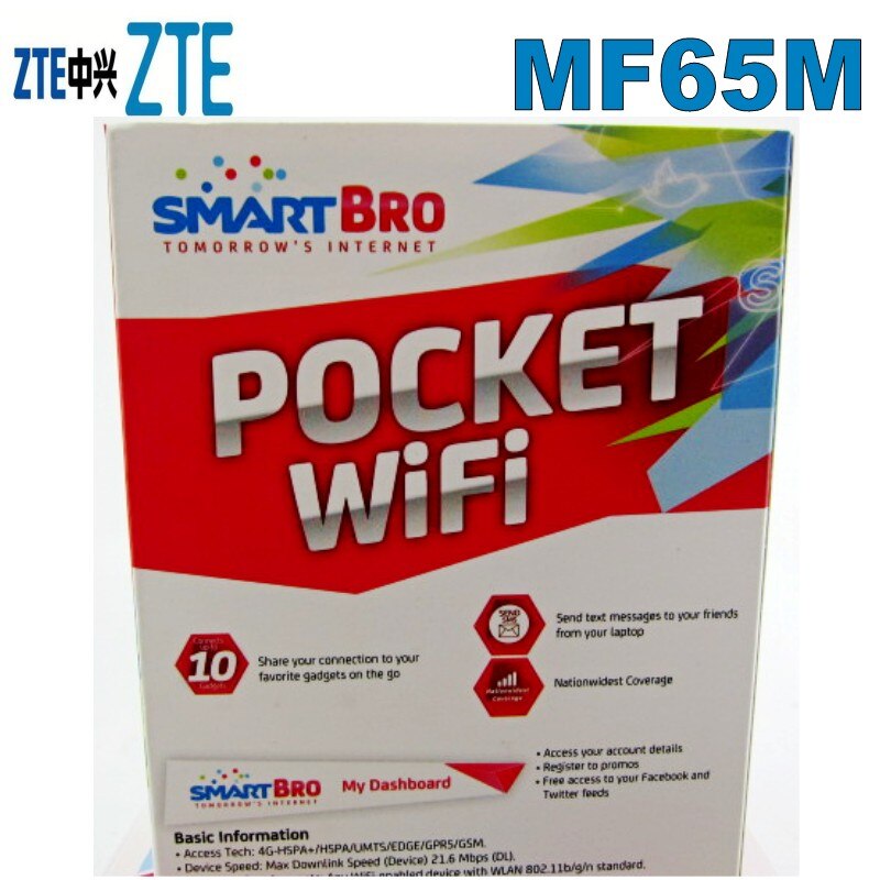Unlocked 21.6Mps 3G HSDPA Wireless Router Mobile WiFi ZTE MF65m PK E5220 5330 R206
