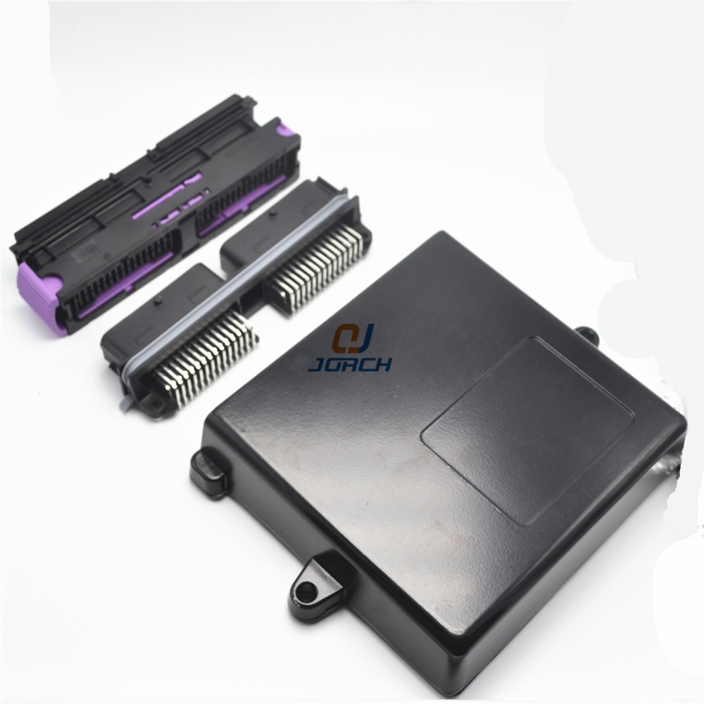 1 set 56 pin way automotive aluminum ecu enclosure box with matching FCI male and female connector