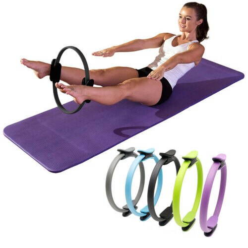 Yoga cirkel dobbelt greb pilates sport ring modstand motion fitness gym træner værktøj