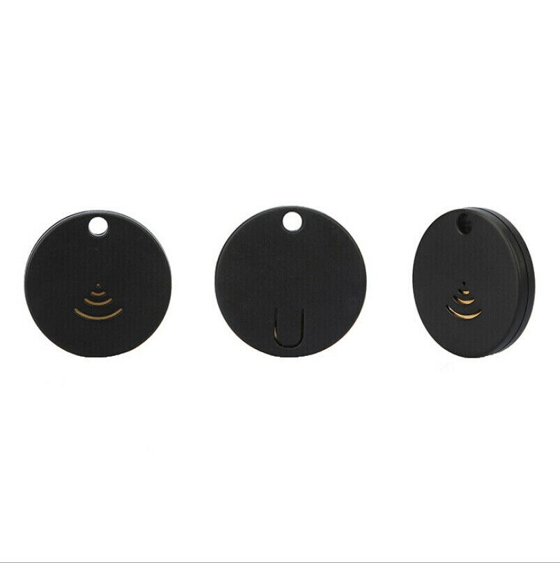 Mini nøgle finder smart bluetooth anti-lost tracker gps tyveri enhed børn alarm bil børn nøgle taske tegnebog placatorer bærbare: Sort