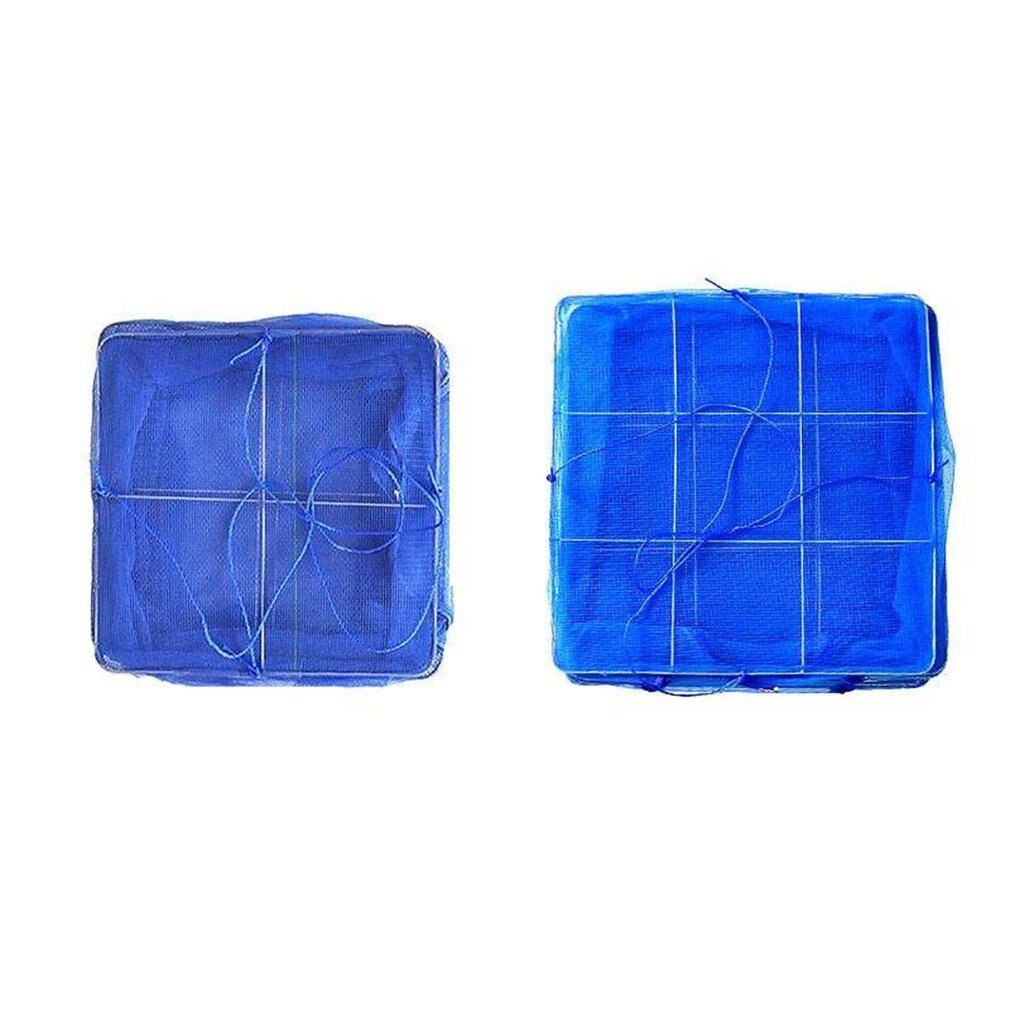 Folding Sun Fishing Nets Drying Cage Square Sun Fish Cage Sunfish Net Mosquito Cage Dry Net Fishing Tackle: 35X35X65CM
