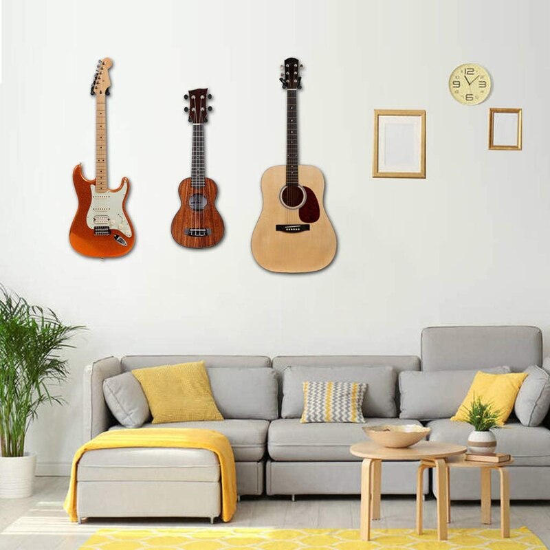 Wall Mount Voor Akoestische Gitaar, Elektrische Gitaar, Klassieke Gids, Bas, Ukelele