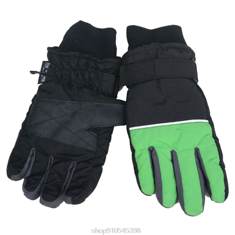Kids Winter Warm Gloves Windproof Waterproof Boys Girls Ski Climbing Outdoor Mittens Aged 5-12 N23 20: S