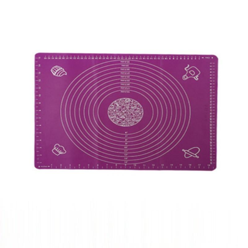 6 Kleuren 50*40Cm Siliconen Kneden Mat Antislip Non-stick Food Grade Siliconen Bakken Mat herbruikbare Milieuvriendelijke Keuken Gereedschap