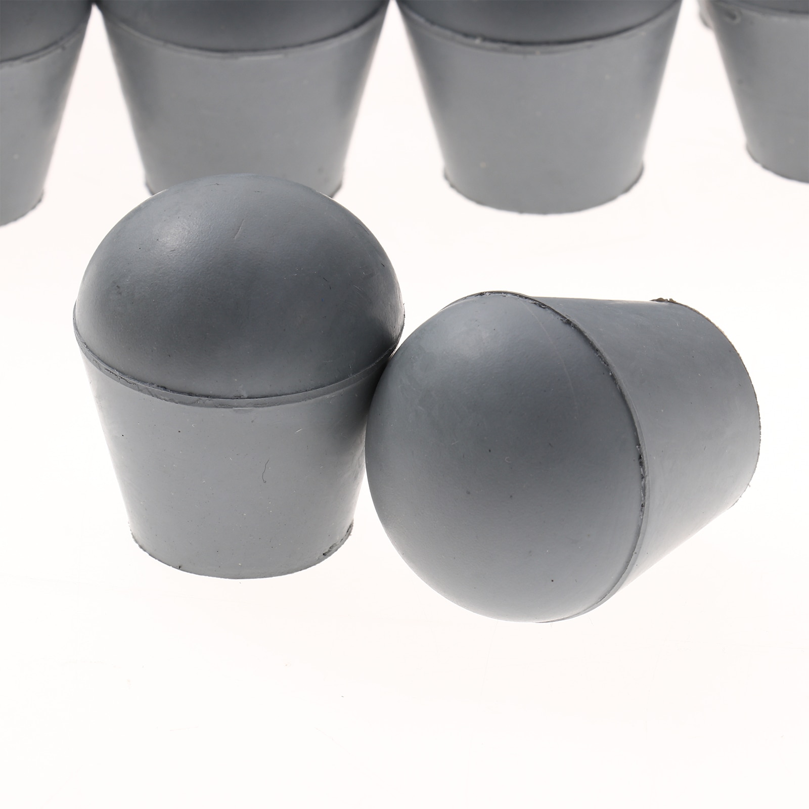 12 Round Table Leg End Caps Steel Chair Tube Plugs Anti Slip Rubber Feet Cups Furniture Foot Tip End Covers Legs Floor Protector