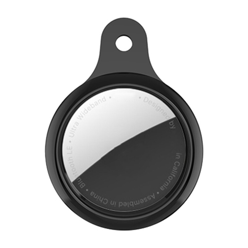 Peau de protection pour Airtags Étui Portable pour Airtag Bluetooth De Trouveur De Clé De Protection COQUE EN POLYURÉTHANE THERMOPLASTIQUE Accessoires: BK