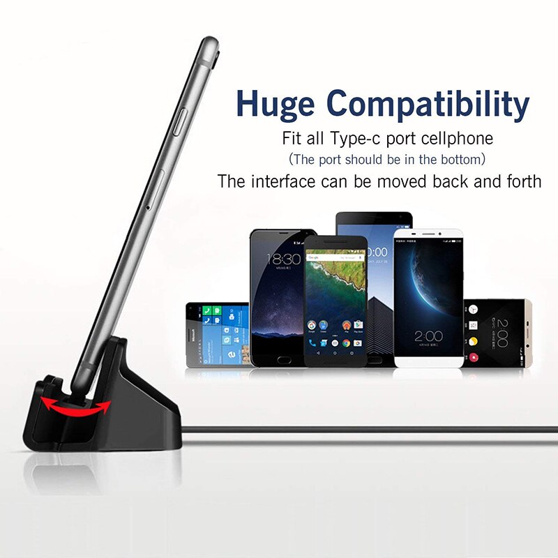 Type-C Dock Station Charging Stand For Samsung A22 A32 A52 A72 5G S20 Ultra S10 S9 S8 Plus Type-C USB Charger Docking Station