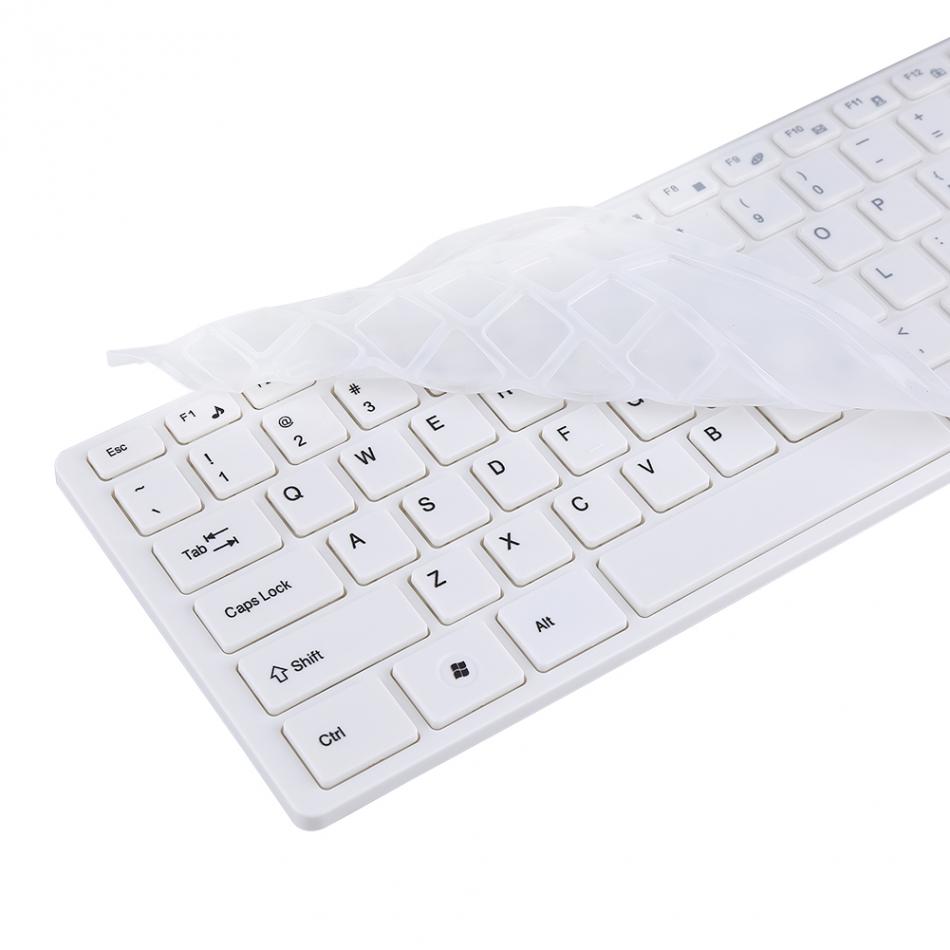2.4G Slim Optical Wireless Keyboard and Ultra-Thin Mouse Mice USB Receiver Combo Kit for PC Computer