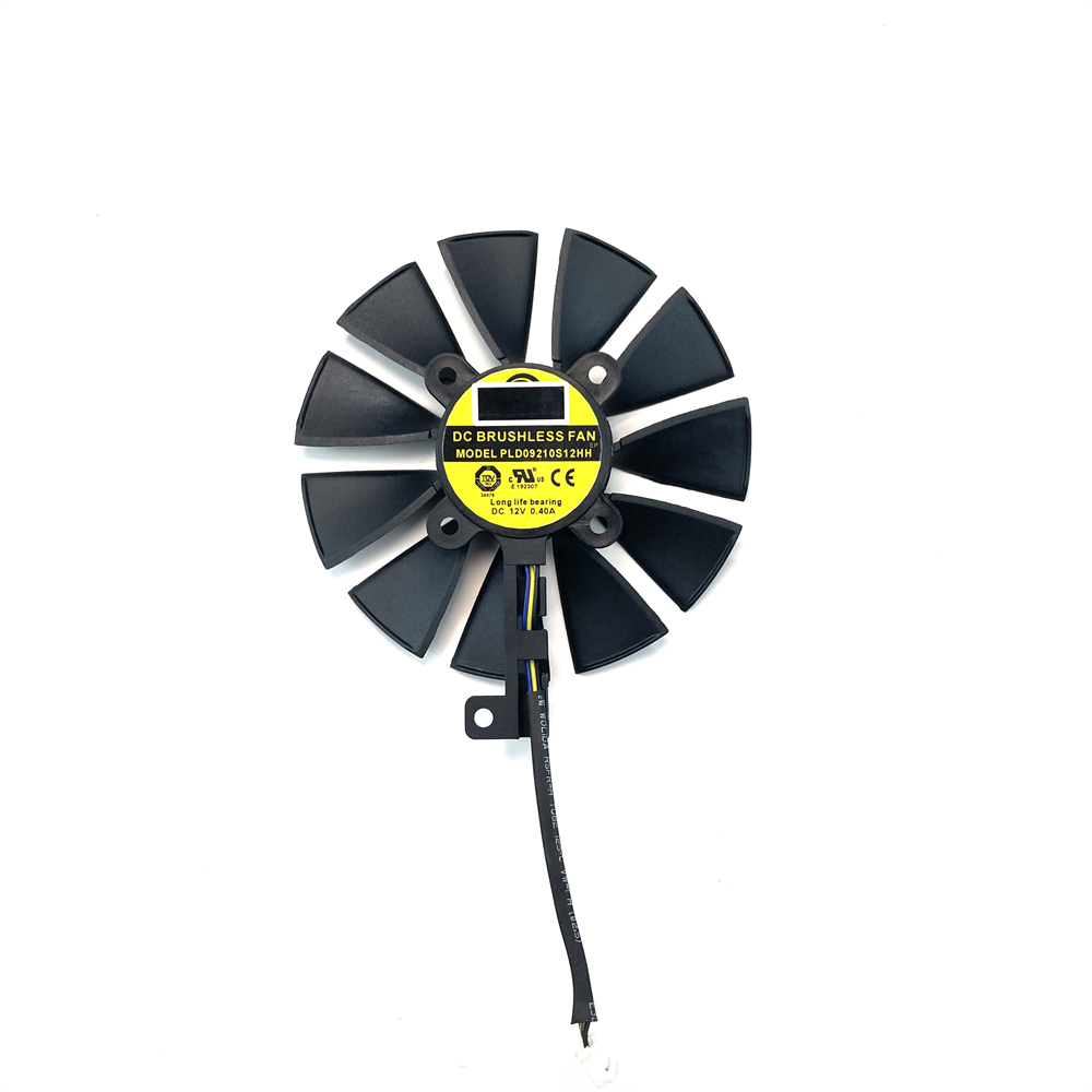 87MM GTX1060 GTX1070 RX480 Cooler Fan For ASUS GTX 1060 1070 RX 480 Graphics Card T129215SU PLD09210S12HH 28mm Cooling Fans: Brown
