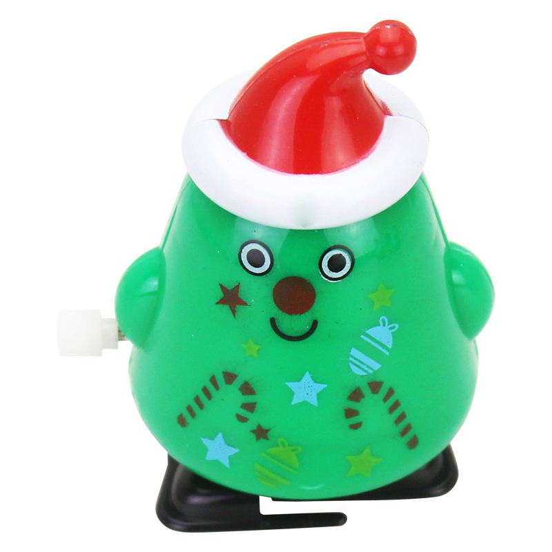 Wind Up Speelgoed Willekeurige Mini Pull Back Santa Sneeuwpop Grappige Kerstcadeaus Anti Stress Leuke Lente Clockwork Speelgoed Fidget speelgoed