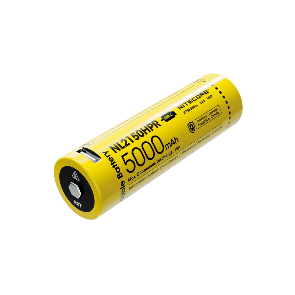 NITECORE NL2150HPR High Drain Li-ion USB-C Rechargeable 21700 Battery