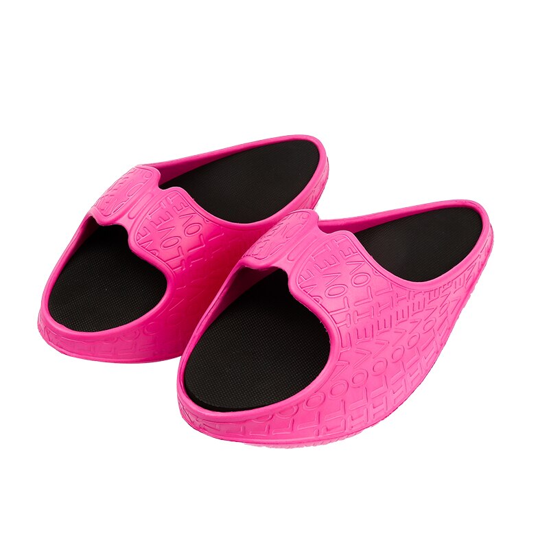 Mode Vrouwen Slippers Lichtgewicht Eva Meisjes Rocking Schoenen Indoor Tuin Schoenen Plus Size Luie Vrouwen Strand Slippers Ademend: Rose pink / 38-40