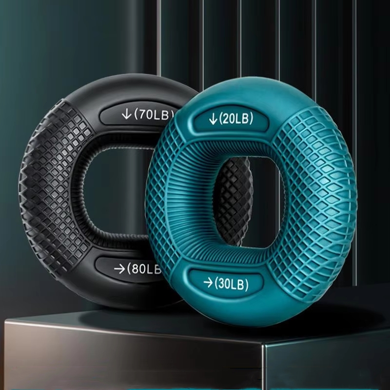 Silikonowy pierścień robić treningu siłowego Trener wzmacniający mięśnie dłoni Palec Nadgarstek Przenośny pierścień treningowy Sprzęt zdatność 1 szt.