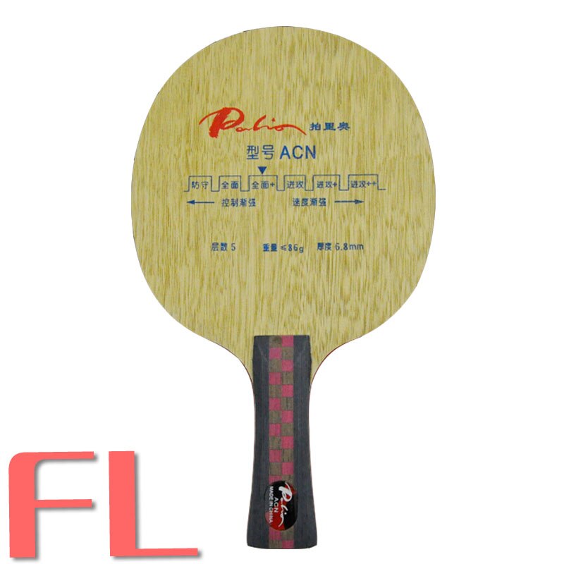 Originele Palio ACN puur hout tafeltennis blade alle ronde tafeltennis rackets racket sport indoor sport snelle aanval lus: shakehand long FL