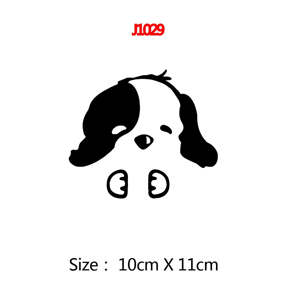 Sød hund vinyl vægklistermærke boligindretning stickers til soveværelse dekoration vægdekoration vægmalerier
