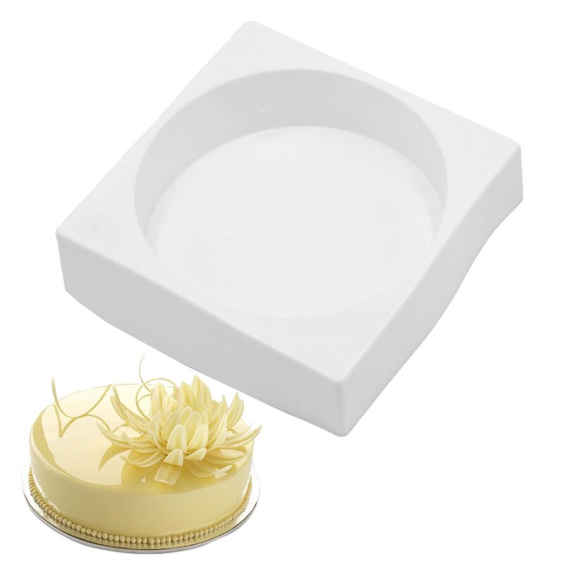 Moldes de silicona de 1266 ML en forma de plato para hornear 3D pastel molde para cocina Mousse Quiches Mousse de chocolate que herramientas y suministros