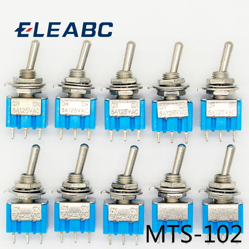 Pc LOT Blue Mini MTS Pin SPDT ON ON A VAC Miniature Toggle Switches Grandado