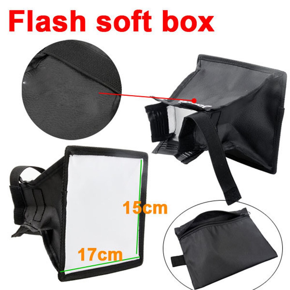 Soft Box Fotografie Lichten 15*17 cm Universele Mini Draagbare Softbox Diffuser Voor Flash Speedlite Flitser Verlichting