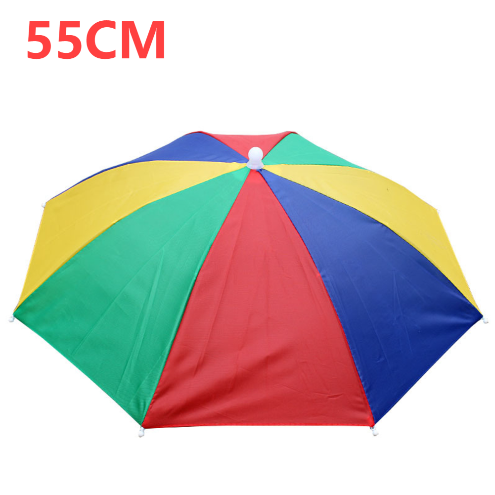 Guarda-sol chapéu guarda-chuva boné de pesca sobrecarga dupla dobrável guarda-chuva atividades ao ar livre caminhadas protetor solar sombra de chuva: Cinza escuro