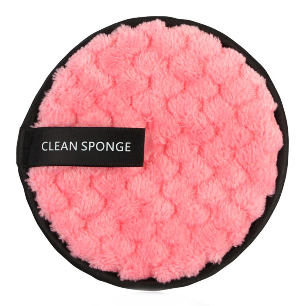 1 pc Makeup Removal Soft Microfiber Lazy Sponge Pads Reusable Makeup Cleansing Cloth Puff for Removing Face Makup: Chocolate