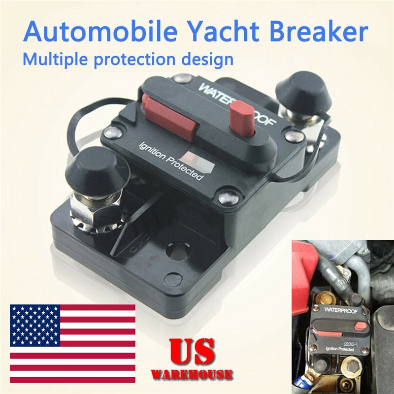 Circuit Breaker Fuse Reset 60A-300A AMP 12-48V DC Car Boat Auto Waterproof