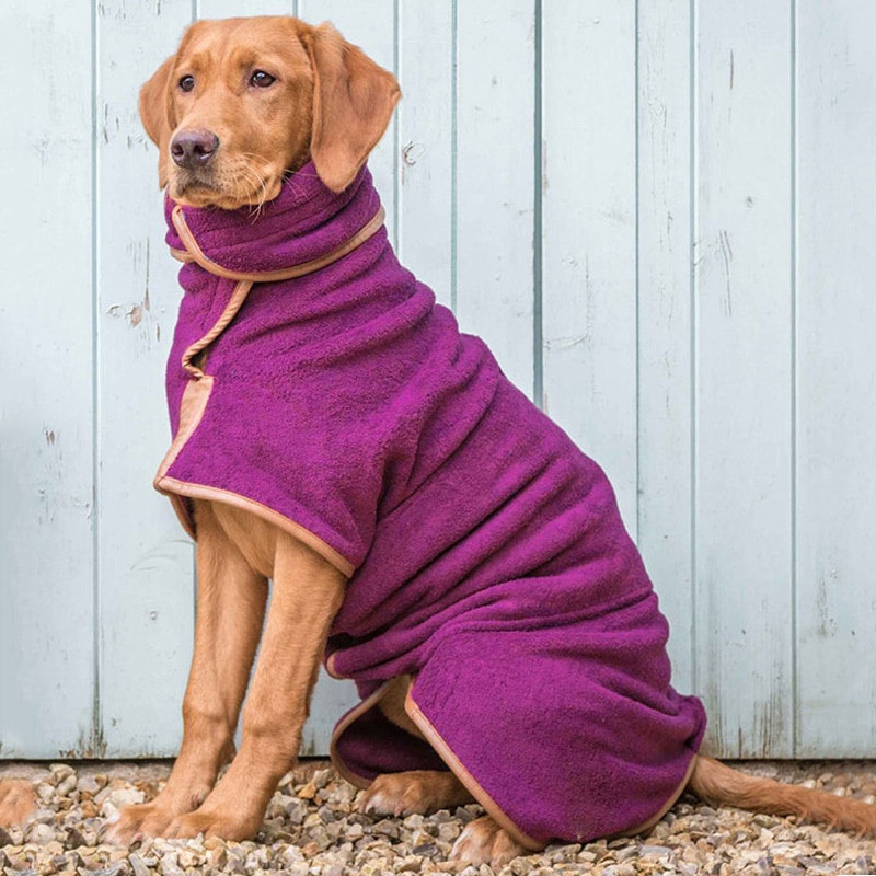 Ręcznik kąpielowy dla psa Super chłonny szlafrok szybkoschnący mały i średni duży pies Labrador Golden Athrobe