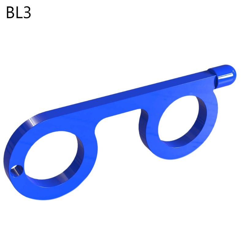 Handmade Door Opener Key Chain No Touch Door Handle Elevator Button Artifact Keychain Avoid Touching Key: 6