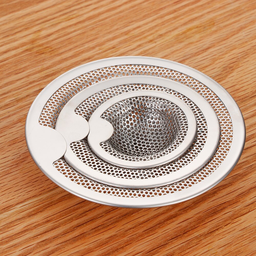3 größe Küche Edelstahl Badewanne Haar Fänger Abfall Stopper Dusche Ablauf See Filter Gittergewebe Falle Waschbecken Sieb Becken Entwässerung