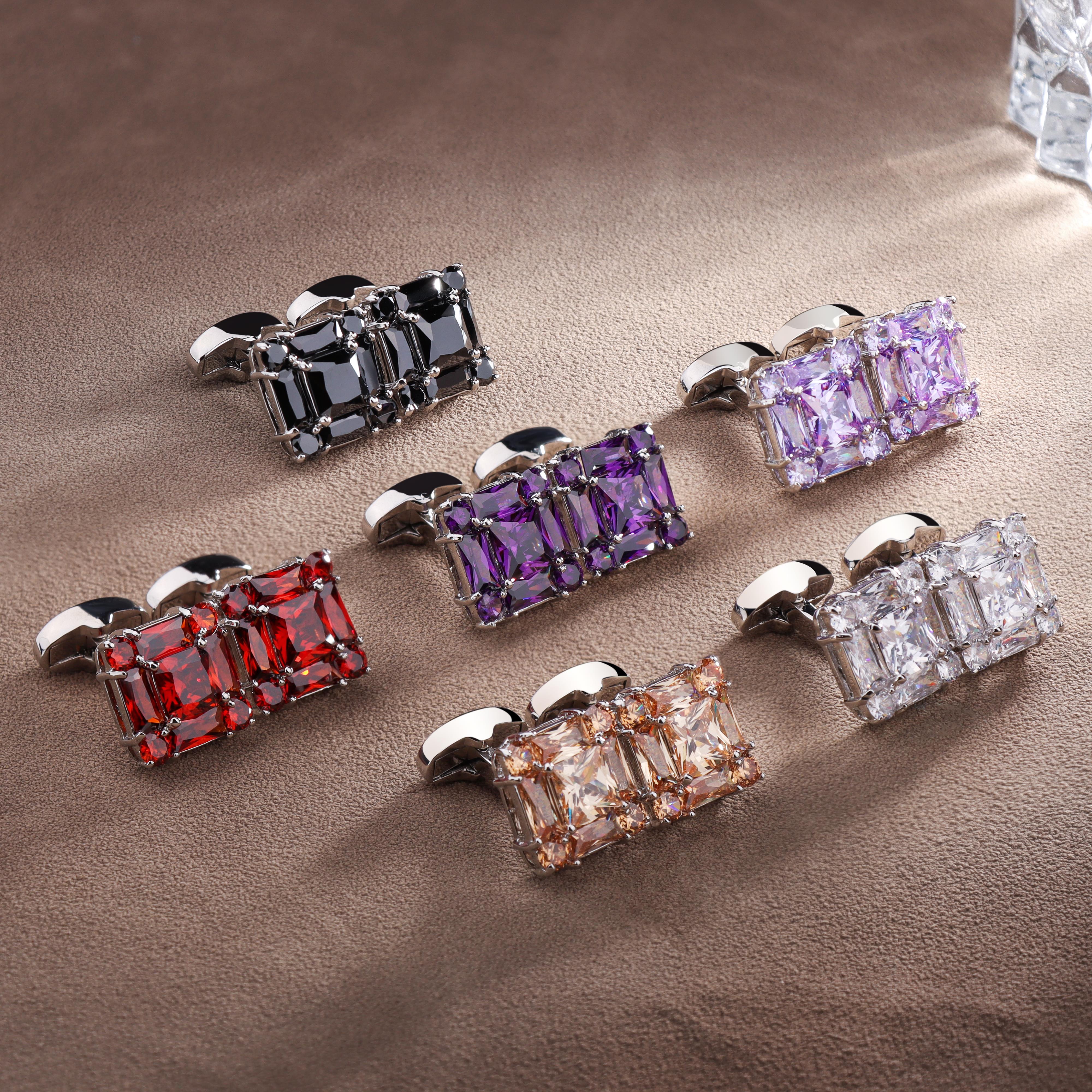 modisch Schneiden Zirkon Manschettenknöpfe für Männer männer Kleidung Zubehör Ewige Glanz Schmuck Besten für Hochzeit