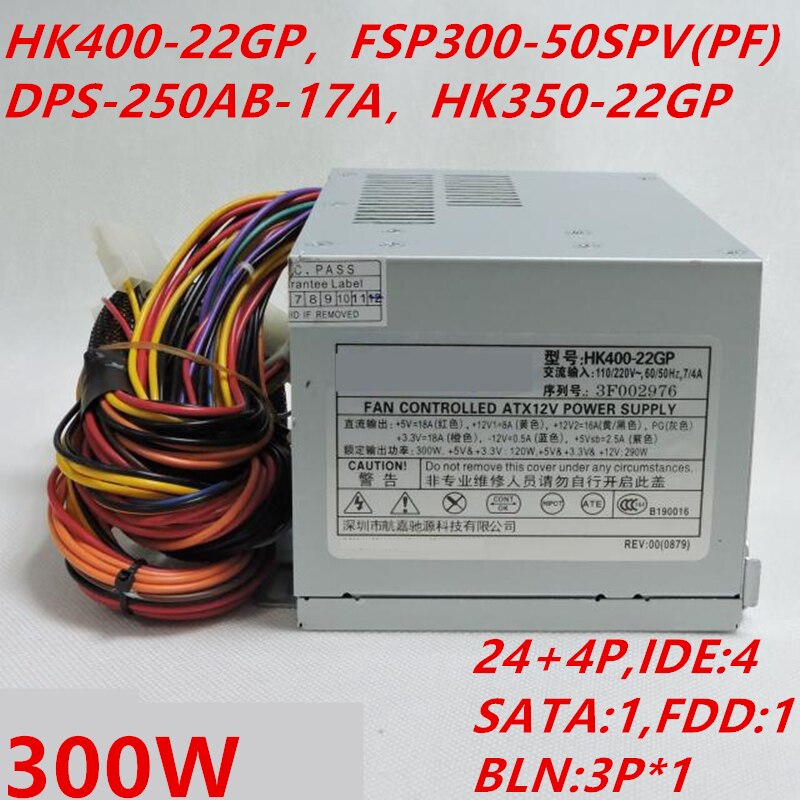 Nuovo Originale PSU Per Huntkey BTX A4800C S2000i S3041i 300W di Potenza di Alimentazione HK400-22GP FSP300-50SPV(PF) DPS-250AB-17A API6PC08