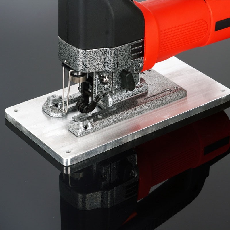 Aluminum Plunge Router Table Insert Plate Small Size Multifuctional Household for Electric curve saw woodworking tool